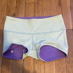 NWOT Lululemon Reversible Spandex Shorts (size 2)